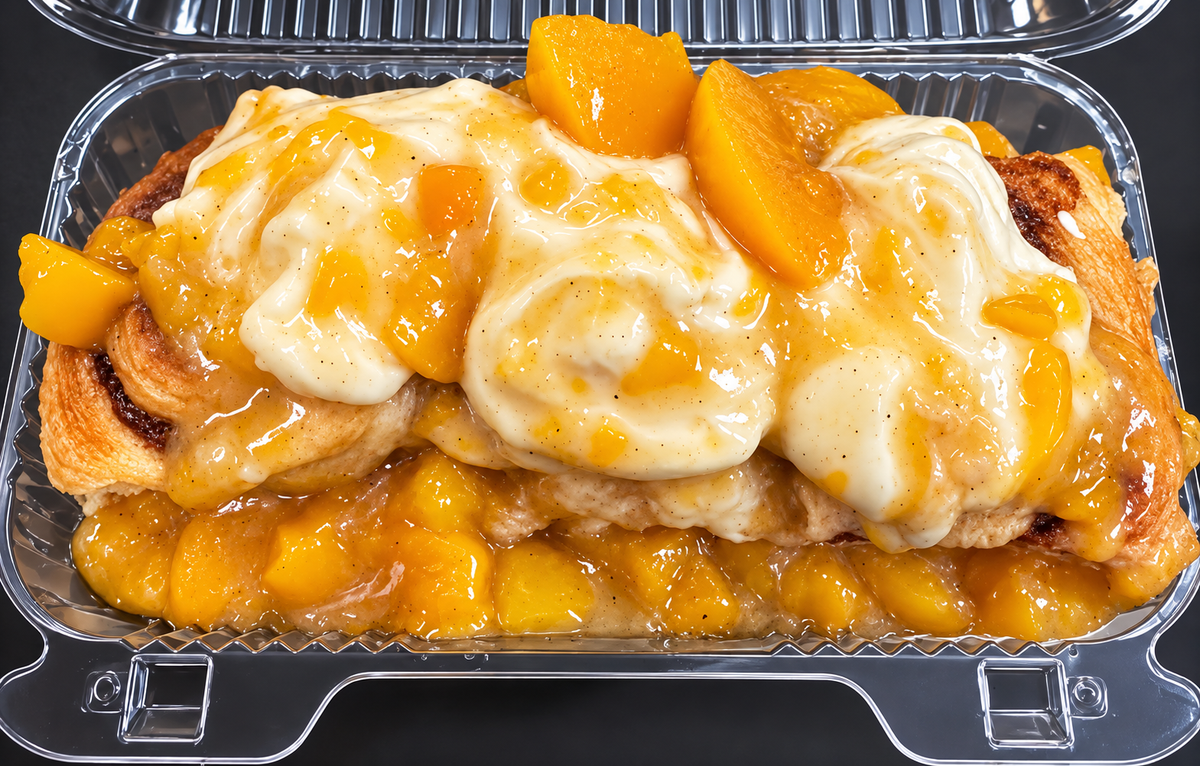 3 Count Peach Cobbler Cinnamon Roll