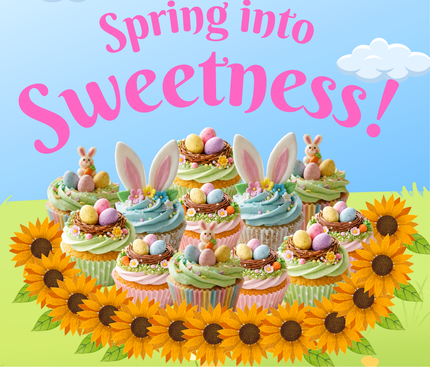 Easter-Themed Cupcake