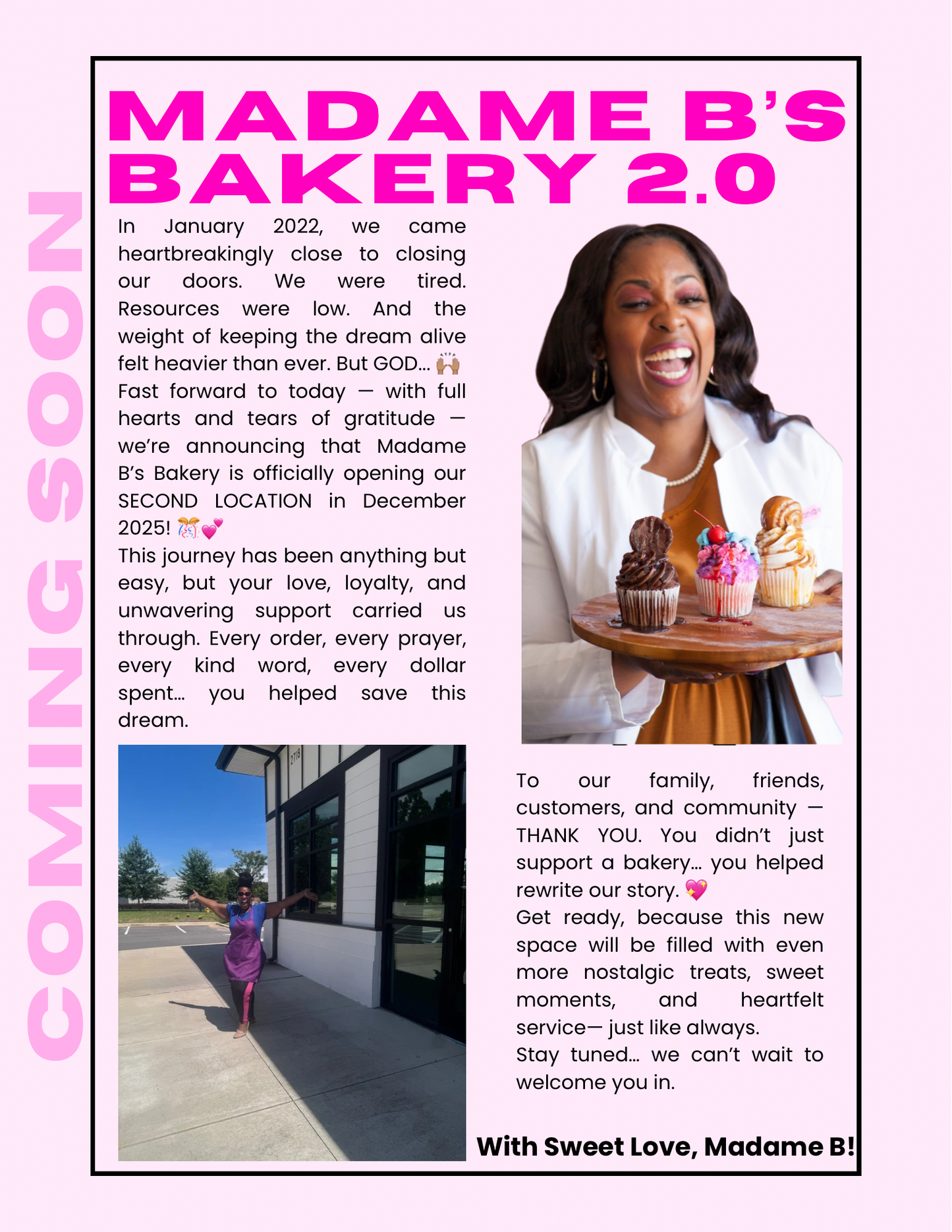 Support Madame B’s Bakery Expansion!
