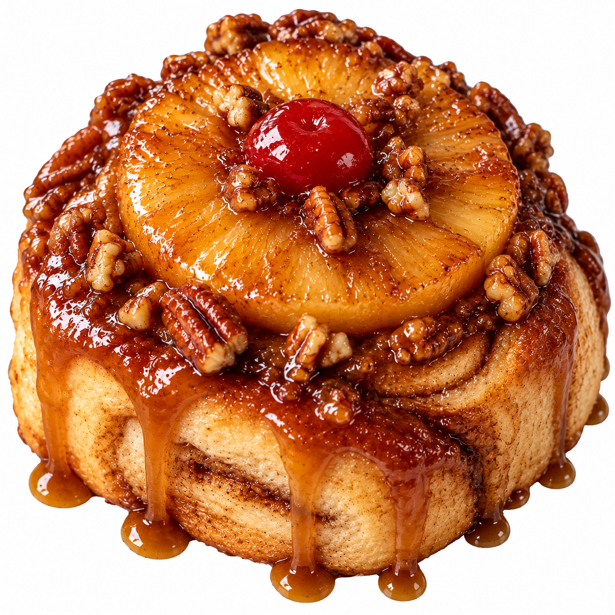 Pineapple Upside Down Cinnamon Roll