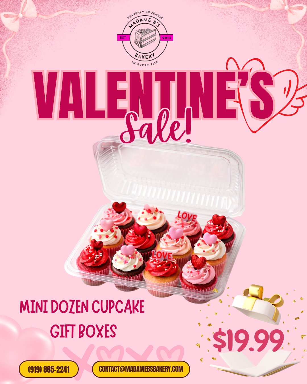 Mini dozen cupcake gift boxes