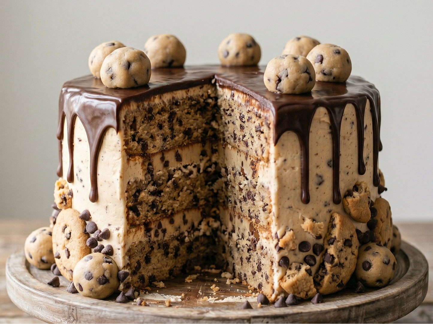 Chocolate Chip Cookie Dough Cake