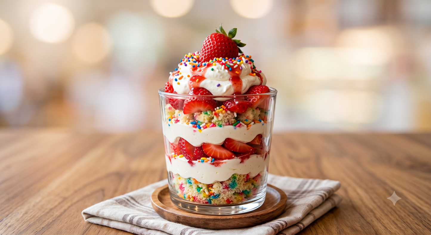 Funfetti Strawberry Shortcake
