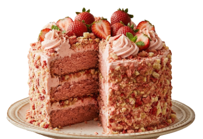 Strawberry Crunch Cake