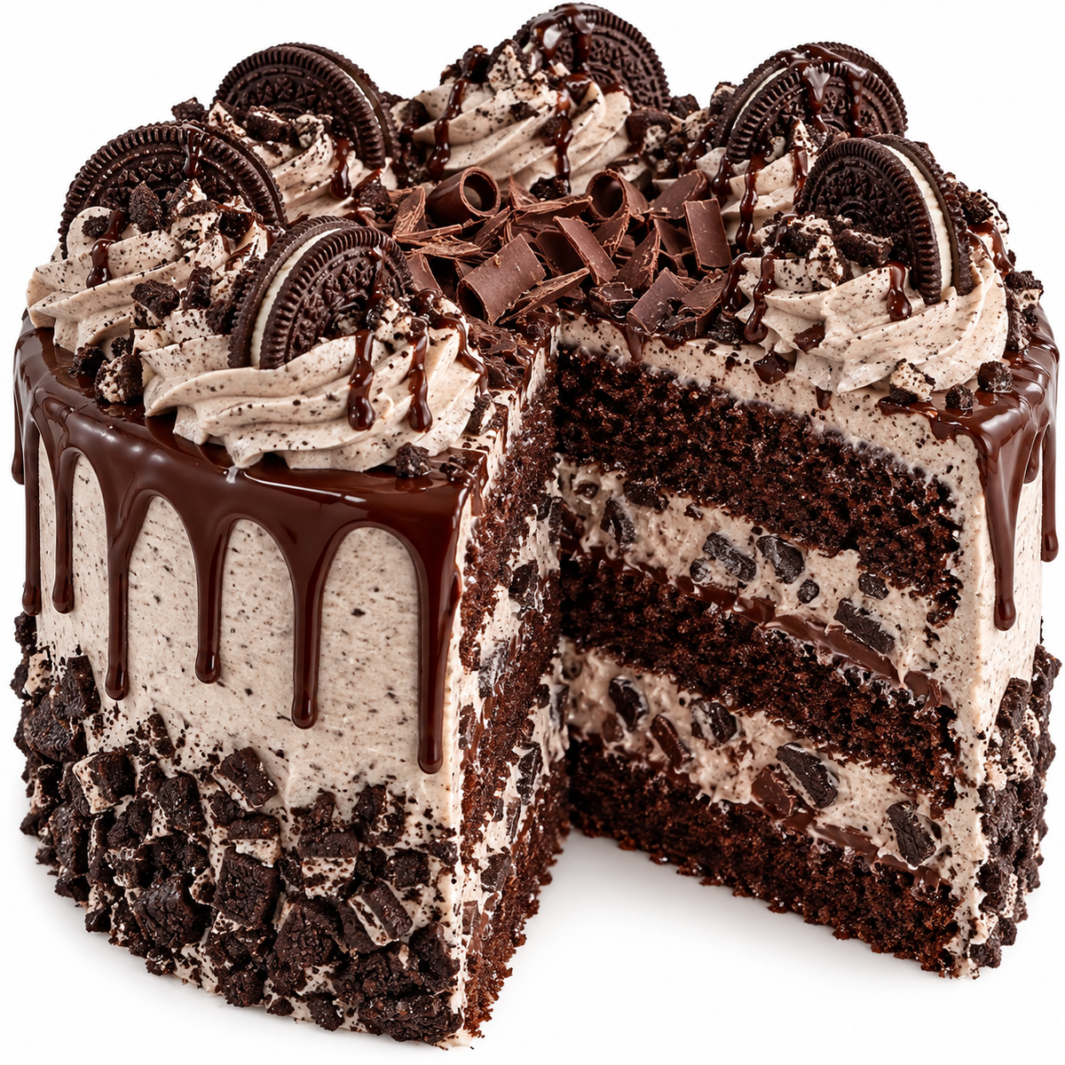Triple Chocolate Cookies & Cream Cake