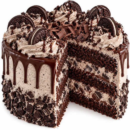 Triple Chocolate Cookies & Cream Cake