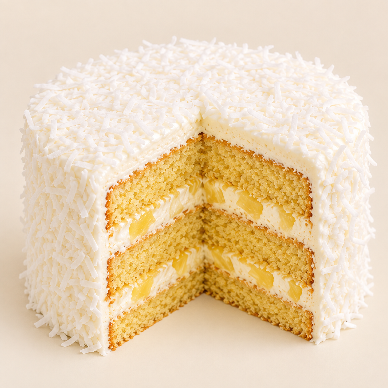 Pineapple Coconut Layer Cake